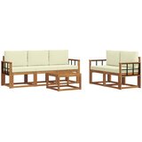  Set vanjskih sofa 6 kom. Prirodna i krem | shoptok.hr