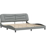  Okvir kreveta s LED-om bez madraca Hvar 200 x 200 cm od tkanine | shoptok.hr
