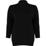 Trendyol Curve Black Knitwear Plus Size Sweater