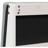 vidaXL Tapecirano vzglavje Svetlo siva 90 cm Masivno borovo les | Shoptok.si