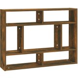 Maison Chic Stenska polica - Viseča Polica dimljeni hrast 75x16x55 cm inženirski les, (21793966) Cene