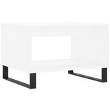 Maison Chic Klubska mizica - kavna mizica - Nizka mizica bela 60x50x40 cm inženirski les, (21753696) | Shoptok.si
