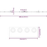 vidaXL Pribor za klizna vrata 200 cm čelični crni | shoptok.hr