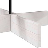 vidaXL Lesena novoletna jelka za okras bela 100 cm trdna borovina | Shoptok.si