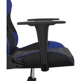  Igraća stolica crno-plava od umjetne kože - Crna i plava 1 Bez naslona za noge | shoptok.hr