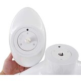  Ženska lutka za izlog sa staklenim postoljem bijela sjajna 175 cm | shoptok.hr