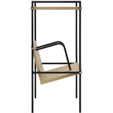 Police za knjige s 2razine crni i boja hrasta 52x28x59cm drvene | Eponuda.com