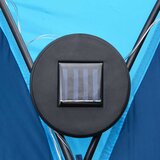 Šator za zabave LED s 4 bočna zida 3,6 x 3,6 x 2,3 m plavi | shoptok.hr