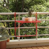 vidaXL balkonski stol crveni 60 x 40 cm čelični | shoptok.hr