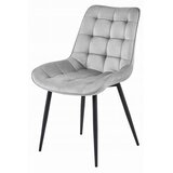  BERA stolica - srebrno sivi baršun / crne noge x 1 | shoptok.hr