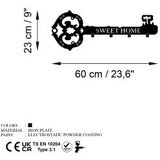 WALLXPERT metalna zidna kuka crna boja magic key | ePonuda.com