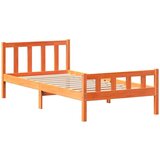 vidaXL Okvir kreveta bez madraca voštano smeđi 75 x 190 cm od borovine | shoptok.hr