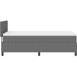  Krevet s opruga kutije Svijetlo siva i bijela. 100 x 200 cm | shoptok.hr