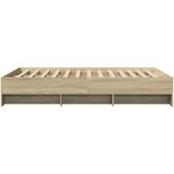  Okvir za krevet boja hrasta 135x190 cm od konstruiranog drva | shoptok.hr