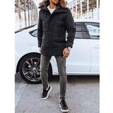 DStreet Black men&#039;s winter hooded jacket TX4312 cene