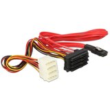 Delock Priključni kabel za trdi disk [1x mini SAS vtič (SFF-8087) - 4x SATA-kombinirani vtič 7+15 pinski\, priključek za IDE za napajanje\, vtič 4 pinski], (20416156) | Shoptok.si