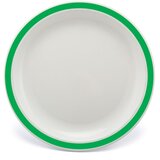  Plitvi Krožnik z Barvnim Robom, Polikarbonat, 230mm | Shoptok.si
