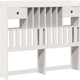  Krevet s regalom z knjige bez madraca bijeli 135x190cm borovina | shoptok.hr