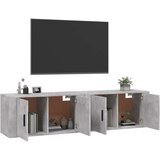  Zidni TV ormarići 2 kom siva boja betona 80x34 5x40 cm | shoptok.hr