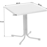 XXXL Vrtna Zložljiva Miza Acamp, Siva | Shoptok.si