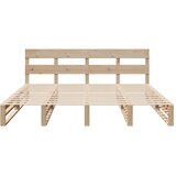  Okvir kreveta bez madraca 200 x 200 cm od masivne borovine | shoptok.hr