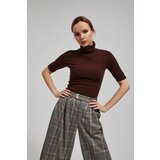 Moodo Ribbed turtleneck blouse | shoptok.hr