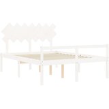  za starije s uzglavljem bijeli 140x190 cm masivnog drva | shoptok.hr
