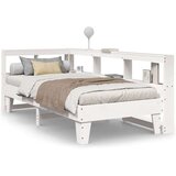  Krevet s regalom za knjige bez madraca bijeli 90x190cm borovina | shoptok.hr