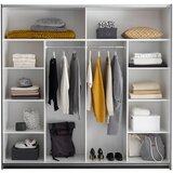 CARRYHOME OMARA Z DRSNIMI VRATI, barve grafita, barve hrasta | Shoptok.si