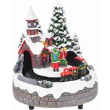 vidaXL Božični dekor za mizo večbarvno 16 x 16 x 19 cm Smola | Shoptok.si