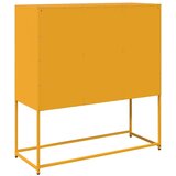 vidaXL Komoda boja senfa 100,5x39x107 cm hladno valjani čelik | shoptok.hr