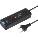 USB punjač 2xType-C + 2xUSB-A, QUICK POWER CHARGER 60W 2x USB-C PD 30W / 2x USB-A QC 3.0 18W, EZC109