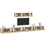 6-dijelni set TV ormarića boja hrasta sonome konstruirano drvo | shoptok.hr