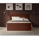 Livetastic POSTELJA Z VZMETNICO 140 cm x 200 cm , tekstil opečnato rjava | Shoptok.si