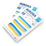 Akvarel blok AURORA cold press sa spiralom - 12 listova | različiti formati