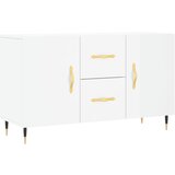 Maison Chic Komoda - Predalnik visok sijaj bela 100x36x60 cm inženirski les, (21719461) | Shoptok.si