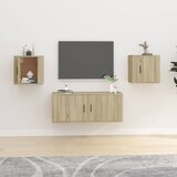 vidaXL Zidni TV ormarići 2 kom boja hrasta sonome 40 x 34,5 x 40 cm Cijene