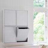 ReCollector Sjajno bijela kanta za smeće za odvojeni otpad/zidna od reciklirane plastike Recycling Box – | shoptok.hr