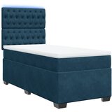  Box spring krevet s madracem plavi 90x190 cm baršunasti | shoptok.hr