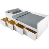 MID.YOU POSTELJA S PREDALOM 90,0 cm x 200,0 cm , bela | Shoptok.si