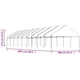  Sjenica s krovom bijela 20,07 x 5,88 x 3,75 m polietilen | shoptok.hr