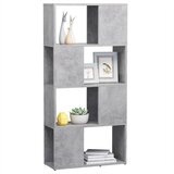 Ormarić za knjige / sobna pregrada boja betona 60x24x124,5 cm | Eponuda.ba