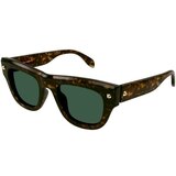 Alexander Mcqueen AM0425S 002 ONE SIZE (51) Havana/Zelena Cene