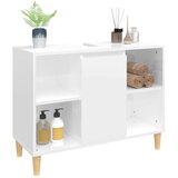 Ormarić za umivaonik visoki sjaj bijeli 80 x 33 x 60 cm drveni | shoptok.hr