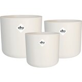 ELHO 3-delni set okroglih cvetličnih loncev b.for, bela, 14cm, 16cm, 18cm - 1 set. Cene