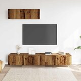  3-dijelni zidni set TV ormarića staro drvo 100x30x30 cm | Eponuda.com