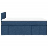  Krevet s oprugama i madracem plavi 120 x 200 cm od tkanine | shoptok.hr