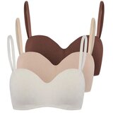 TRENDYOLMILLA ženski set 3 komada topa, braon-multikolor Cene