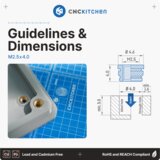 CNC Kitchen Threaded Inserts M2.5 Standard, M2.5 x 4.0 (100 pcs) | Eponuda.com