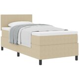 vidaXL Krevet s podlogom s madracem svijetlozeleno-sivi 100x200 cm kordura tkanina Cijene